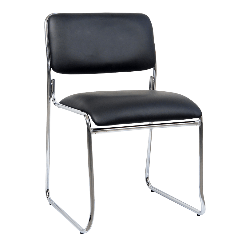 Suíochán Leathar Simplí ar Chúl Íseal don Fáiltithe (Y-1834)