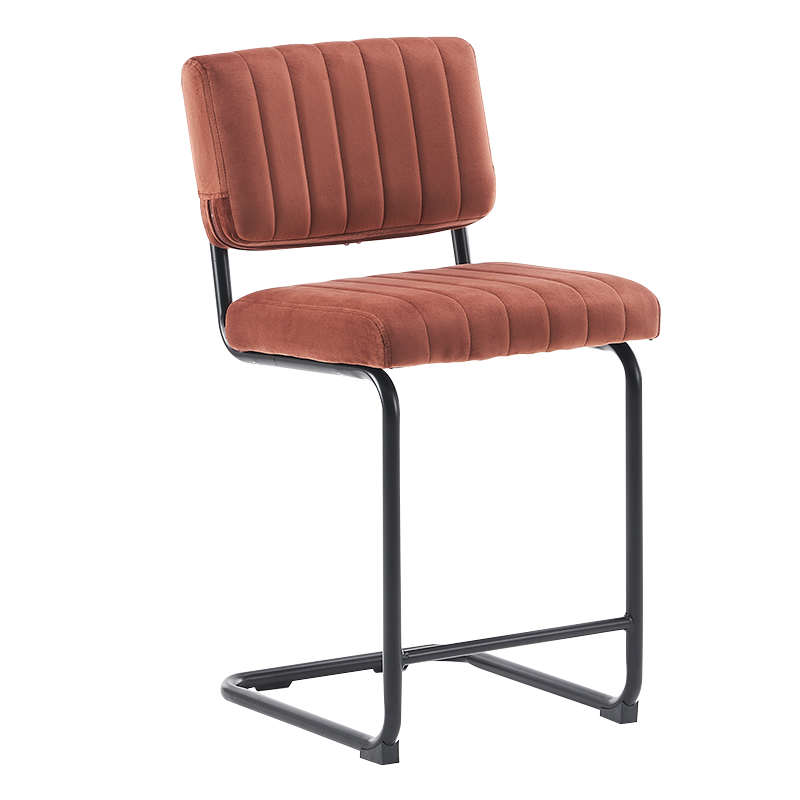 Cathaoireacha Stól Cuntar Airde Íseal Velvet Camel (Y-C02)