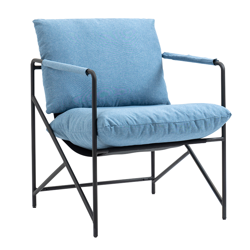 Fráma Miotail Beige Cathaoirleach Accent Fóillíochta Upholstered (Y-C37)