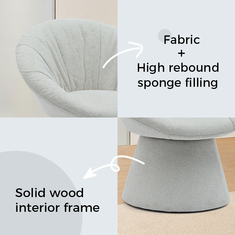 Cathaoirleach Bia Rothlach Iodálach Simplí Stylish Cathaoirleach Babhta Cathaoirleach Fóillíochta le haghaidh Óstán Seomra Maireachtála (GY-644)