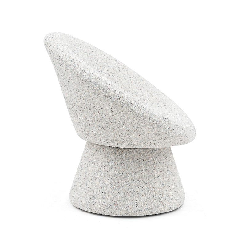 Fabraic Bán Nordach Cruth Babhta Leisciúil Cathaoirleach Seomra Maireachtála Cathaoirleach Tolg Suíochán Singil Accent Lounge le cúl taca (GY-645)