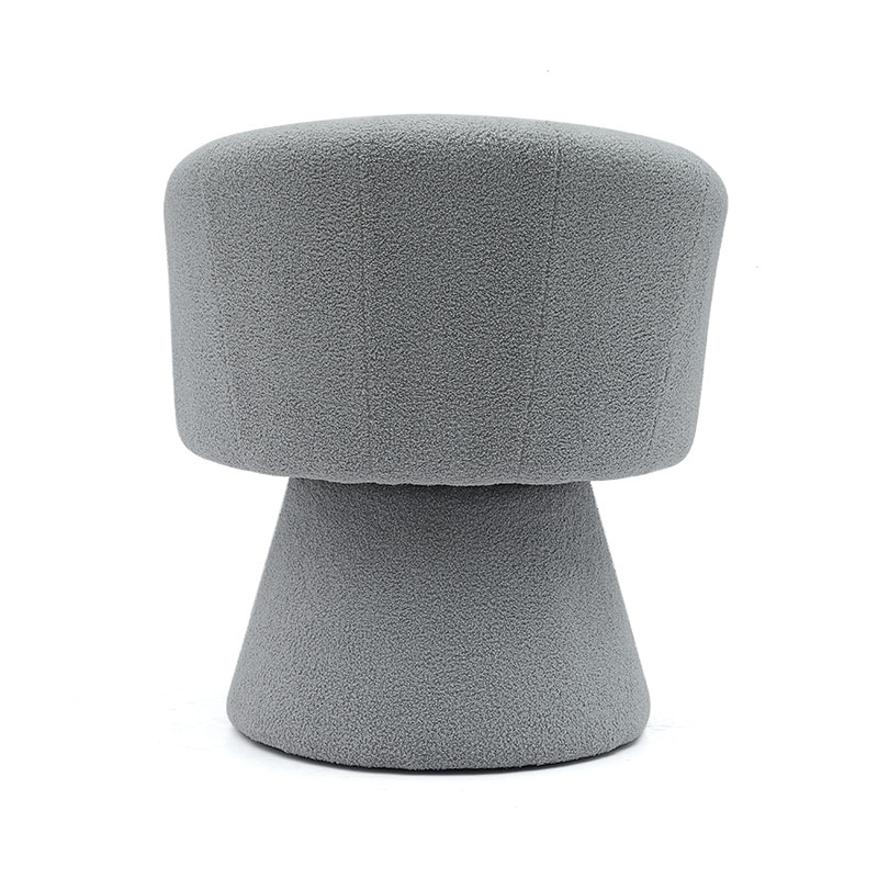 Stíl Fóillíochta Faoi Dhíon Liath Suíochán Tiús Compordach Suíochán Swivel Óstán Accent Chaise Lounge Cathaoirleach Cathaoirleach don Seomra Maireachtála (GY-646)