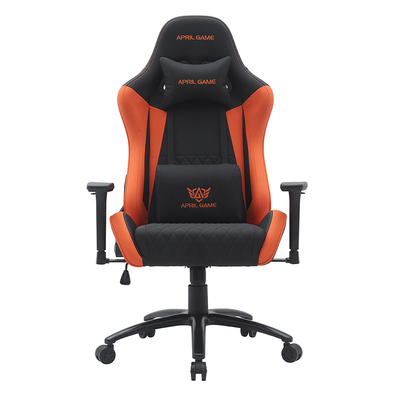 Cathaoirleach Cearrbhachais Sclóine Nua-Aimseartha Oráiste le Lámhchluaisíní 3D Inchoigeartaithe (T-7122)