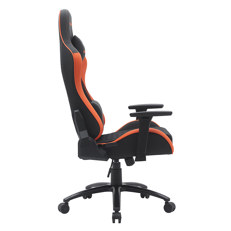 Cathaoirleach Cearrbhachais Sclóine Nua-Aimseartha Oráiste le Lámhchluaisíní 3D Inchoigeartaithe (T-7122)