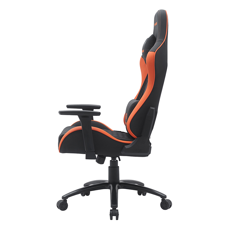 Cathaoirleach Cearrbhachais Sclóine Nua-Aimseartha Oráiste le Lámhchluaisíní 3D Inchoigeartaithe (T-7122)