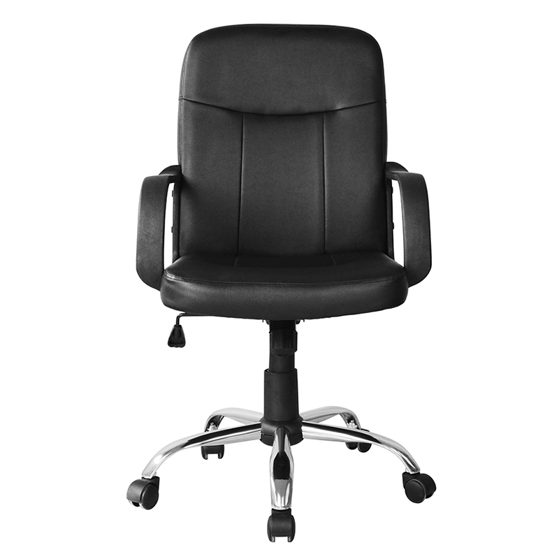 Cathaoirleach Tasc Oifige PP Armrest Lár an Chúl le Chrome Base (Y-2744)