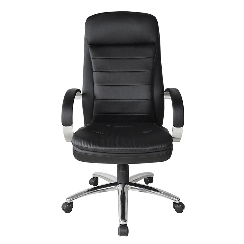 Cathaoirleach Oifige Feidhmiúcháin Armrest Pad Chrome Ard-Chúl (Y-2820)