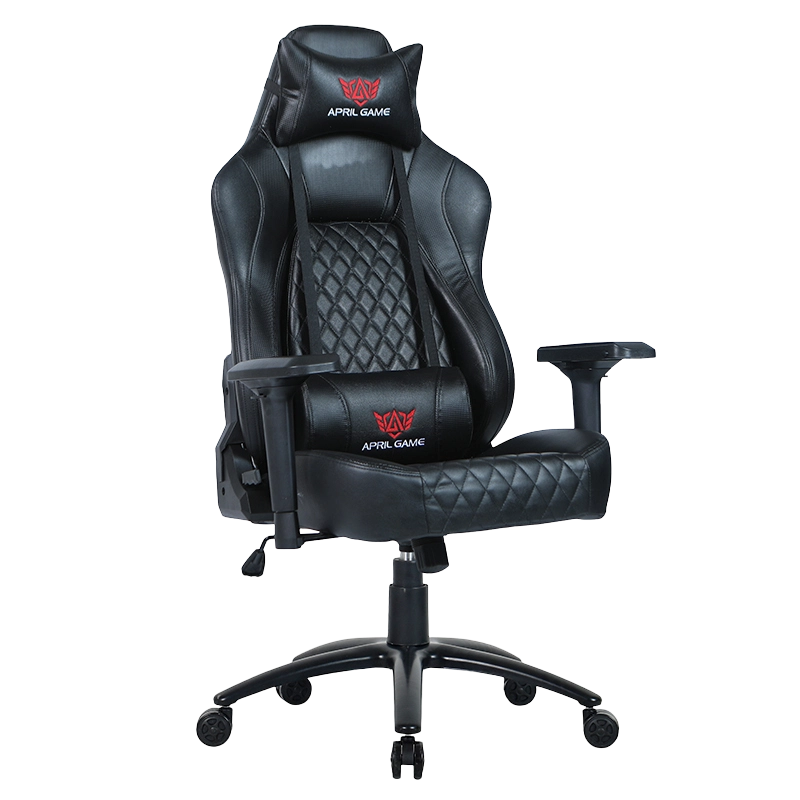 Cathaoir cearrbhachais bonn miotail péinteáil dubh Armrest Ard Ar ais 4D (Y-2520)