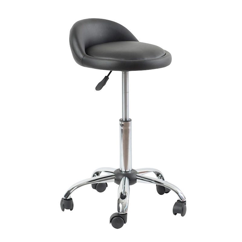 Suíochán Babhta Babhta Sclóine Suíochán Dubh PU Íseal le Rothaí (GY-1021A)