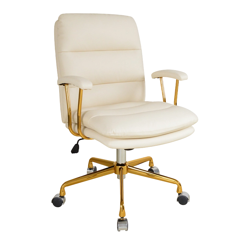 Cathaoirleach Oifig Baile Pad Metal Armrest stuáilte dúbailte (X-5147)